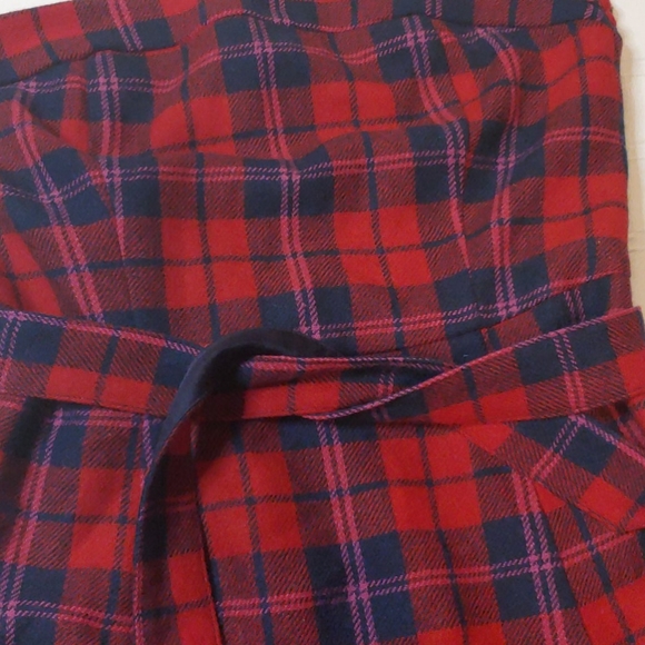 Plaid Strapless dress - Picture 2 of 4